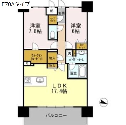 ロイヤルパークスERささしま　E70Atype-5