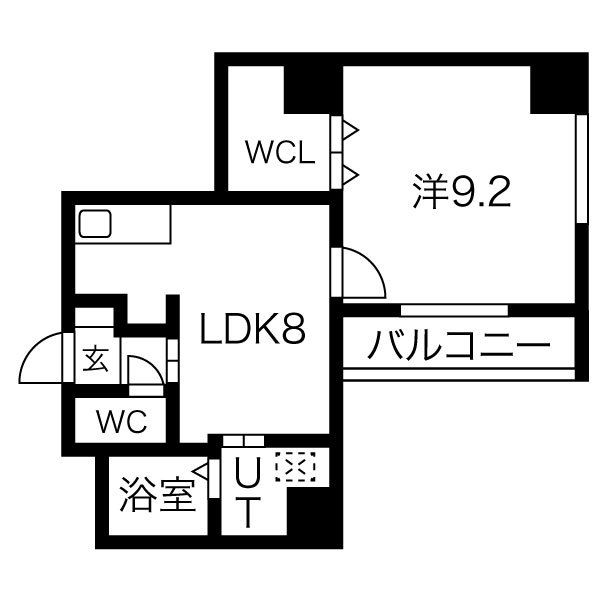 アレーヌコート金山　Ctype間取り